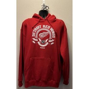 Detroit Red Wings Hockey Club Reebok Hoodie Size‎ XL NHL